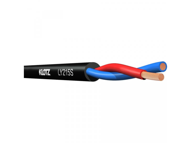 KLOTZ LY215 przewód, kabel głośnikowy czarny 2x 1,5 mm